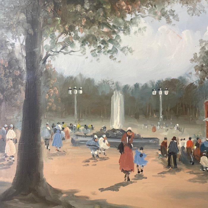 Antonio Migliardi (1913-1985) - Una giornata al parco, Antiquités & Art, Art | Peinture | Classique