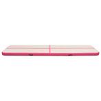 Gymnastiekmat met pomp opblaasbaar 700x100x15 cm PVC roze, Sports & Fitness, Yoga & Pilates, Verzenden