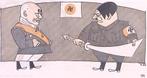 Japan geeft Hitler een zwaard cadeau (lijst optie, Lithos), Antiek en Kunst, Verzenden