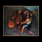 École italienne (XVII) - San Francesco di Paola, Miracolo, Antiquités & Art, Art | Peinture | Classique