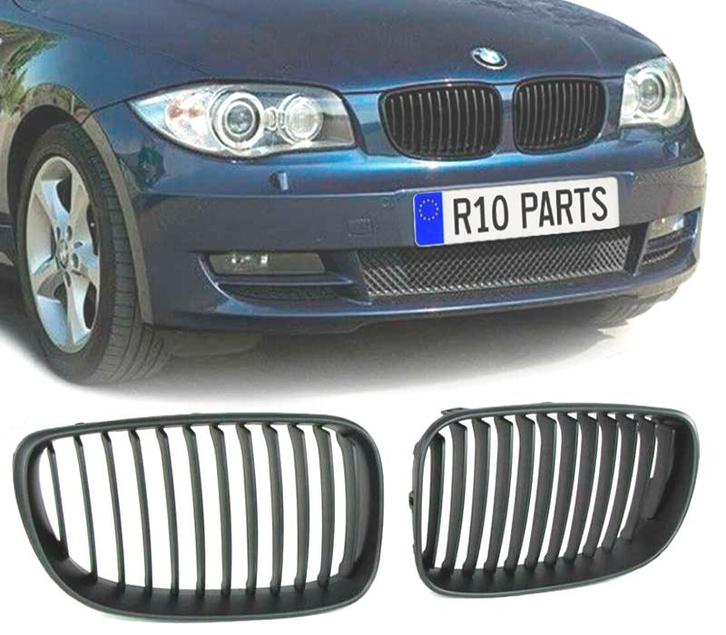 CALANDRE AVANT BMW E81 E82 E87 E88 07-12 NOIR MAT, Auto-onderdelen, Carrosserie, Verzenden