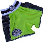 PunchR™ Punch Round Thaiboks Broekjes Carbon Neon Green Muay, Nieuw, Groen, PunchR™, Maat 56/58 (XL)