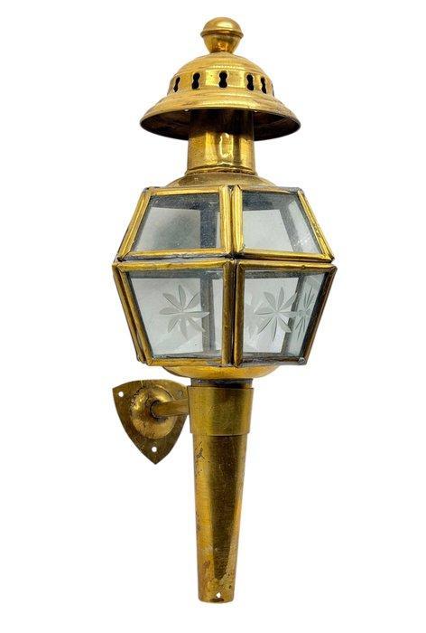 Lampe - Laiton - Hexagonal, Antiquités & Art, Antiquités | Autres Antiquités