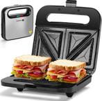 Tosti apparaat - Tosti ijzer - Sandwich maker - 750W - RVS -, Verzenden, Nieuw