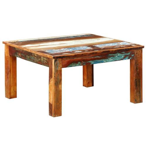 vidaXL Salontafel vierkant gerecycled hout, Huis en Inrichting, Tafels | Salontafels, Nieuw, Verzenden