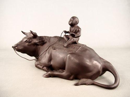 Brons - Matsumori  - Zeer mooi Ushidouji  - Shwa, Antiek en Kunst, Antiek | Overige Antiek