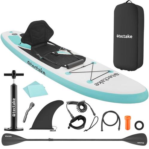 tectake Stand-up paddleboard, 2in1 opblaasbaar, complete set, Watersport en Boten, Kitesurfen, Verzenden