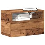 vidaXL Nachtkastjes 2 st wandgemonteerd 45x26x28,5 cm oud, Verzenden, Nieuw