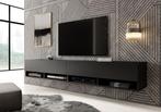 TV-Meubel Asino - mat zwart - 200 cm, Huis en Inrichting, Kasten |Televisiemeubels, Nieuw, 150 tot 200 cm, Overige materialen