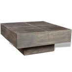 vidaXL Salontafel vierkant massief mangohout donkerbruin, Verzenden, Nieuw
