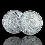 France. Louis Philippe I. 5 Francs 1837-B & 1837-MA (lot of, Postzegels en Munten
