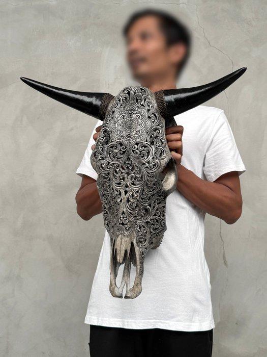 GEEN RESERVEPRIJS - Prachtige grote grijze handgesneden, Antiek en Kunst, Kunst | Designobjecten