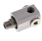 4-Weg Draaidoorvoer G3/8 Aluminium NBR 10bar, Verzenden, Nieuw