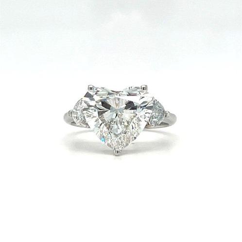 Zonder Minimumprijs - Ring - 14 karaat Witgoud - 5.67ct. tw., Handtassen en Accessoires, Ringen