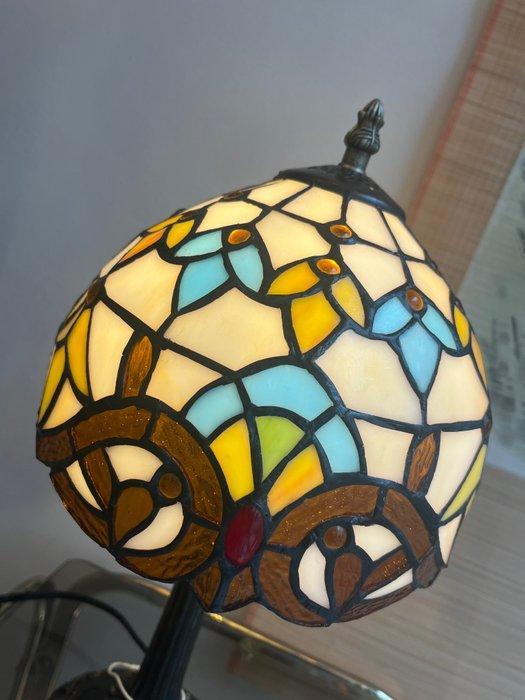 Buffet tafellamp - Glas-in-lood, Antiek en Kunst, Curiosa en Brocante