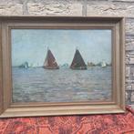 Romain Steppe (1859-1927) - Bootjes op de plassen, Antiek en Kunst