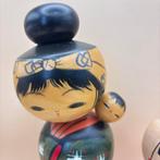Ensemble de 3 poupées Kokeshi japonaises – par Hajime