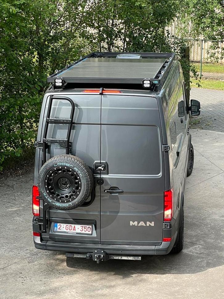 Reservewieldrager mét ladder – MAN TGE en VW Crafter 2017+, Autos : Divers, Porte-bagages