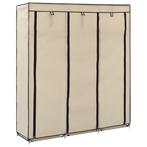 vidaXL Armoire avec compartiments et barres Crème, Verzenden, Neuf