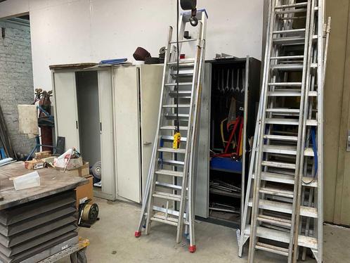 2-delige Aluminium Schuifladder, Doe-het-zelf en Bouw, Ladders en Trappen