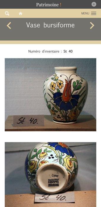 Boch Frères, Keramis, Keramis Boch - Charles Catteau - Vaas, Antiek en Kunst, Antiek | Glaswerk en Kristal