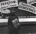 John Vachon - National Association of Manufacturers sign,, Antiek en Kunst