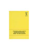 1988 FERRARI VERKOOP & SERIVCE ORGANISATIE HANDBOEK 510/88