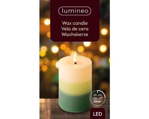 Actie lumineo led kaars wax steady kan binnen, met timer,, Hobby en Vrije tijd, Knutselen, Nieuw