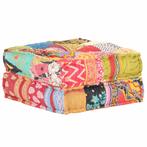 vidaXL Poef 60x70x36 cm stof patchwork, Huis en Inrichting, Woonaccessoires | Kussens, Verzenden, Nieuw