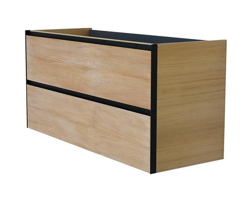 Lotus wastafelonderkast met 2 laden 120x45,2 cm naturel, Huis en Inrichting, Badkamer | Badkamermeubels, Ophalen of Verzenden