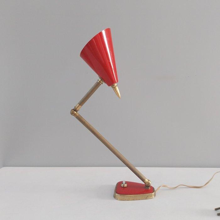 Palma - Lampe de table - Gelakt aluminium, laiton, Antiquités & Art, Antiquités | Éclairage