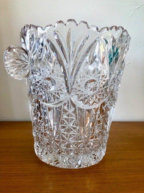 Vaas - Kristal - Vaas in Boheems kristal, Antiek en Kunst, Curiosa en Brocante