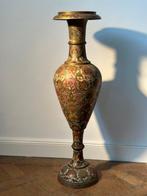 Vase -  Vase indienne en laiton de 90 cm – ornée à la main