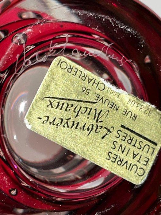 Val Saint Lambert - Vaas - Vaas en geslepen kristal overlay., Antiek en Kunst, Antiek | Glaswerk en Kristal