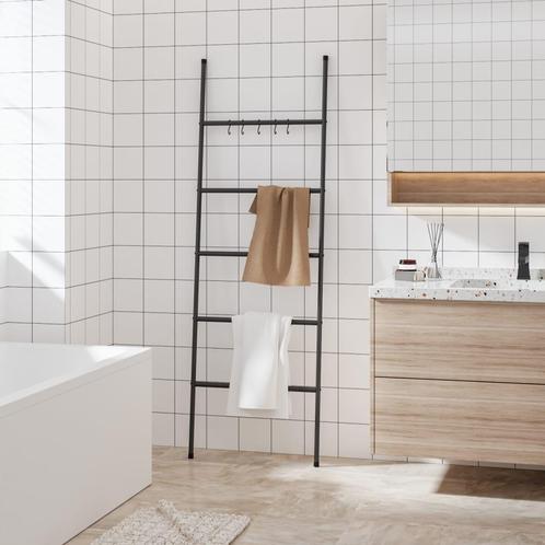 vidaXL Handdoekenrek ladder met 5 lagen 58x175 cm ijzer, Huis en Inrichting, Badkamer | Badtextiel en Accessoires, Nieuw, Verzenden