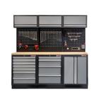 Werkbank set, gereedschapswand matzwart, 3 x hangkast en 11, Ophalen of Verzenden, Nieuw