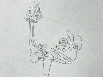 The Ren & Stimpy Show - 1 Dessin danimation original de beschikbaar voor biedingen