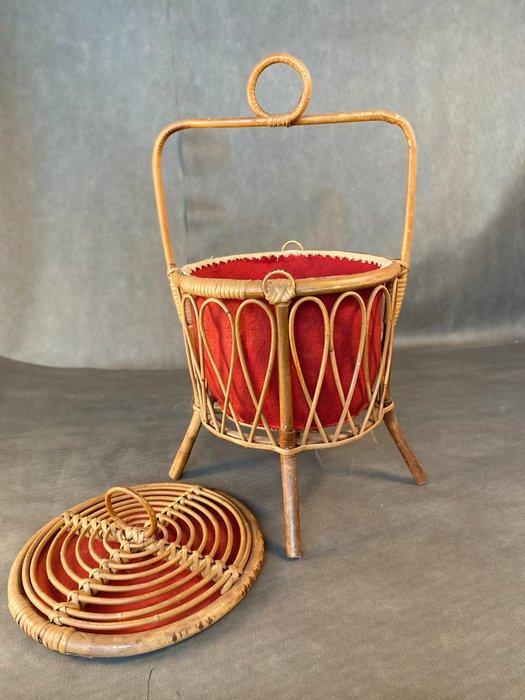 Mand - Bamboe, rat, Antiek en Kunst, Kunst | Designobjecten