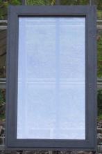 pvc raam ,chassis , venster 84 x 137 zwart ral 9005, Doe-het-zelf en Bouw, 75 tot 150 cm, Kunststof, Raamkozijn, Nieuw