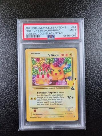 Pokémon - 1 Graded card - PSA 9 MINT Birthday Pikachu 24