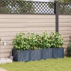 vidaXL Tuin Plantpot 4 pcs Grijs 160 x 40 x 37,5 cm, Tuin en Terras, Verzenden, Nieuw