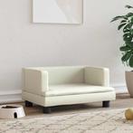 vidaXL Hondenmand 60x40x30 cm kunstleer crèmekleurig, Dieren en Toebehoren, Honden-accessoires, Verzenden, Nieuw