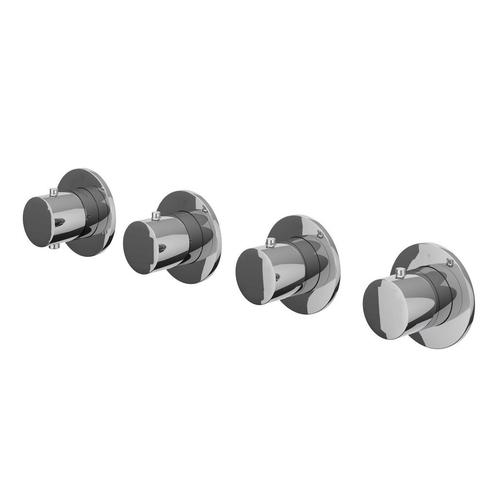 Afbouwdeel IVY Bond Inbouwthermostaat 3 Stopkranen Symmetry, Doe-het-zelf en Bouw, Sanitair, Kraan, Nieuw, Chroom, Ophalen of Verzenden