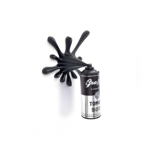 2FAST - Black/Chrome Graffiti Soup Splash Can Sculpture, Antiek en Kunst, Kunst | Designobjecten