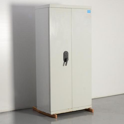 Officenow kluis, lichtgrijs, 195 x 93 cm, incl. 4 legbord..., Huis en Inrichting, Kasten | Roldeurkasten en Archiefkasten, Gebruikt