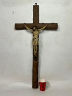 Beeld, kruisiging van jezus - 82 cm - Composiet, IJzer, Antiek en Kunst