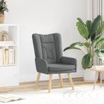 vidaXL Relaxstoel Donkergrijs Stof, Huis en Inrichting, Fauteuils, Verzenden, Nieuw