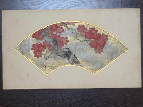 Project waaier schilderij - Meiji periode (1868-1912), Antiek en Kunst, Antiek | Overige Antiek