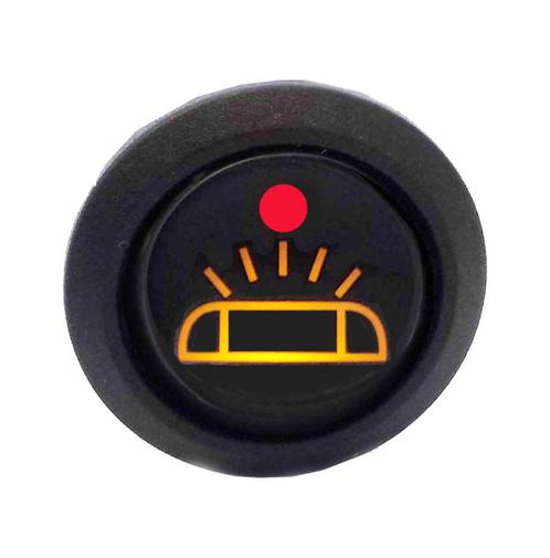 Schakelaar met flitsbalk logo AMBER LED, Auto-onderdelen, Verlichting, Nieuw, Ophalen of Verzenden