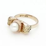 Ring - 14 karaat Geel goud, Roségoud - Parel, Nieuw